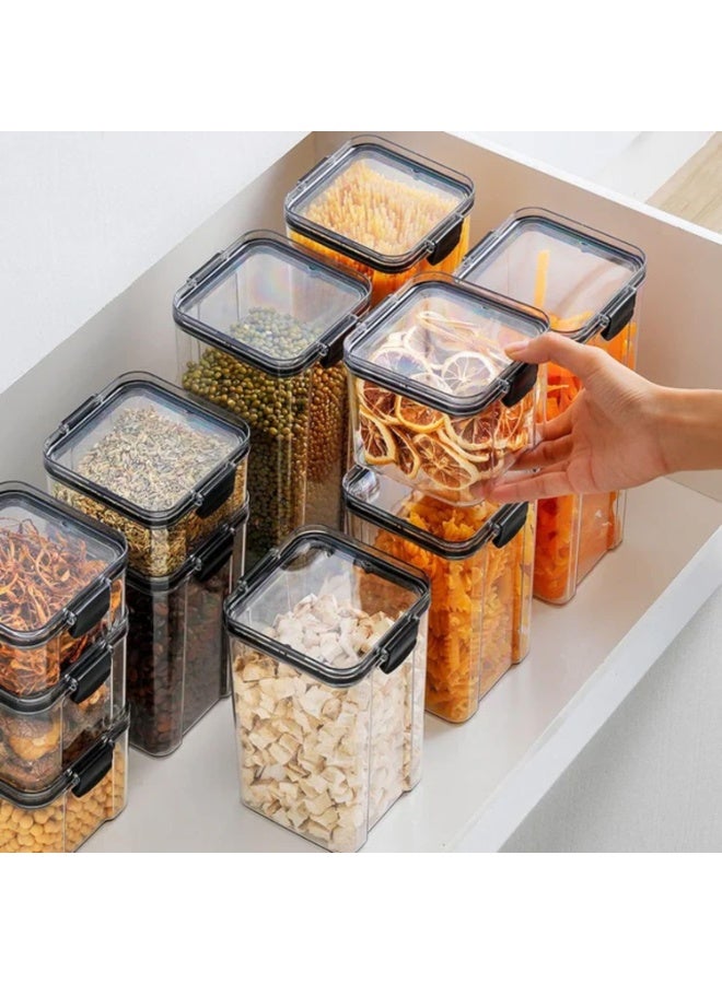 TAPIT 9Pcs Airtight Food Storage Containers Kitchen Canisters for Kitchen Counter Pantry Organizers and Storage Kitchen Organizers and Storage (460ml) - Image 5